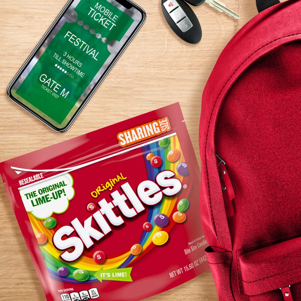 Skittles Original Chewy Summer Candy Sharing Size, 15.6Oz
