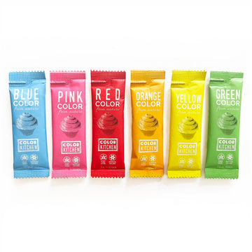 Color Kitchen Food Coloring Vibrant 6 Pack - Plant-Based Colors | Artificial Dye-Free | Gluten-Free | Non-Gmo | Kosher | Vegan |