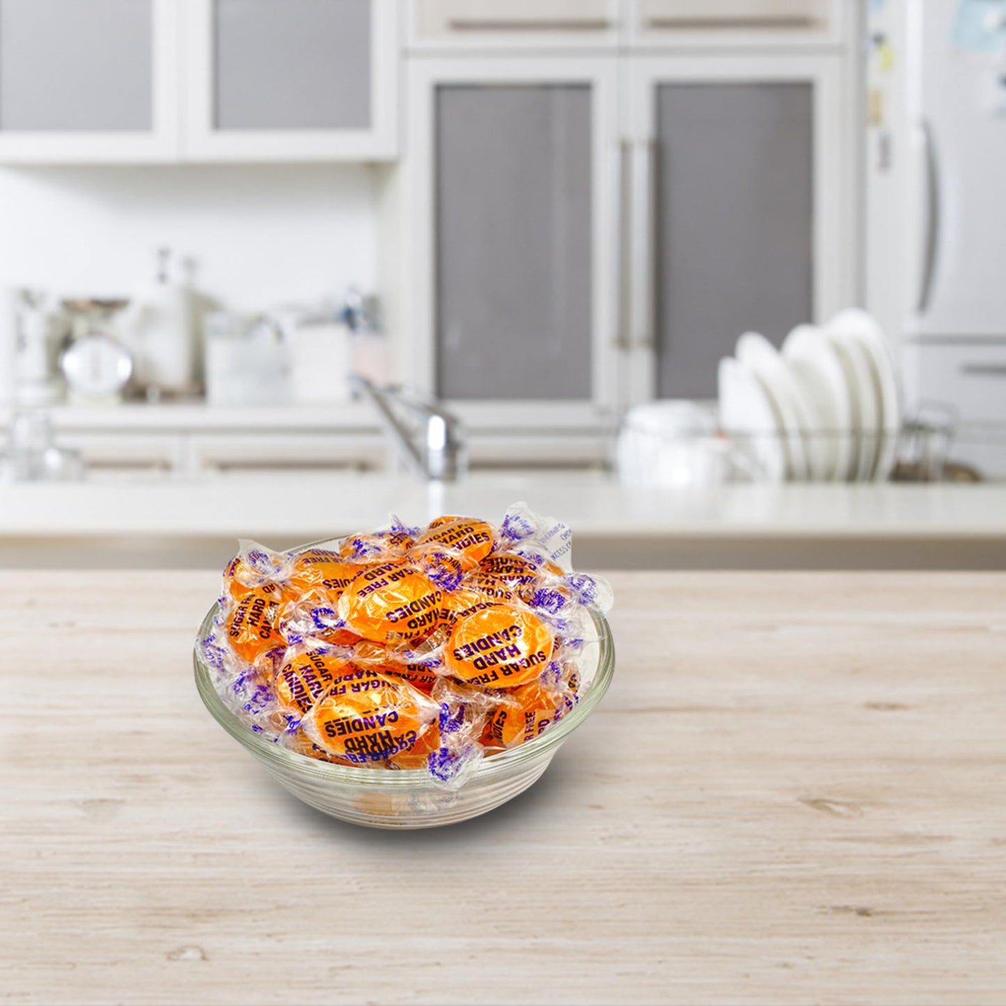 Sugar Free Butterscotch Hard Candy Arcor - 1LB Bag (About 75 Pieces) Of Individually Wrapped Sugar Free Butterscotch Buttons  Butter Scotch Bulk Candy