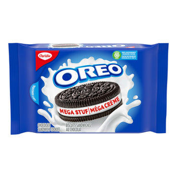 Oreo Mega Stuf Cookies, 374G/13.2Oz, Triple The Creme, Chocolate