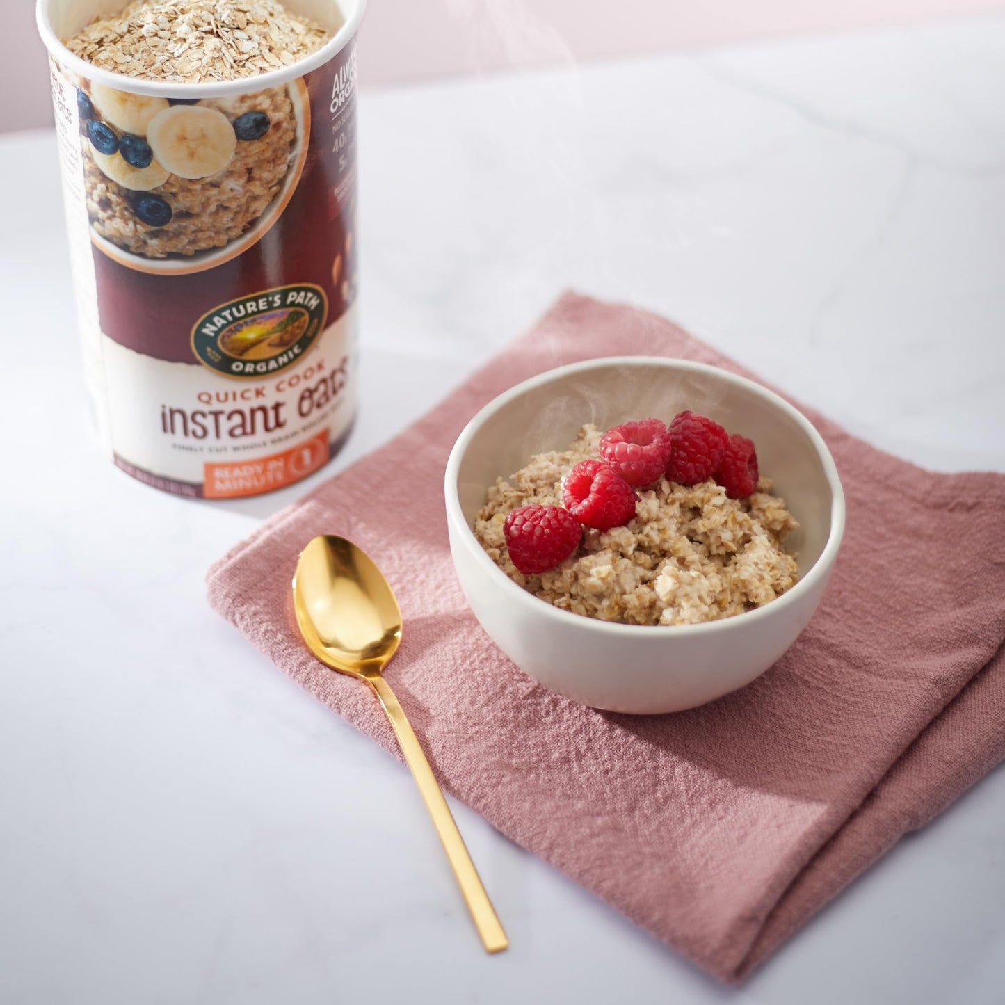 Nature'S Path Organic Quick Cook Instant Oatmeal, 18 Oz (Pack Of 1), Non-Gmo