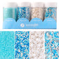 Sweets Indeed Winter Sprinkle 4-Pack - 10.90 oz | Blue Sugar Crystals  Shimmer Snowflakes  Winter Jimmies & Nonpareils | Frozen-Inspired Christmas & Holiday Baking Decorations