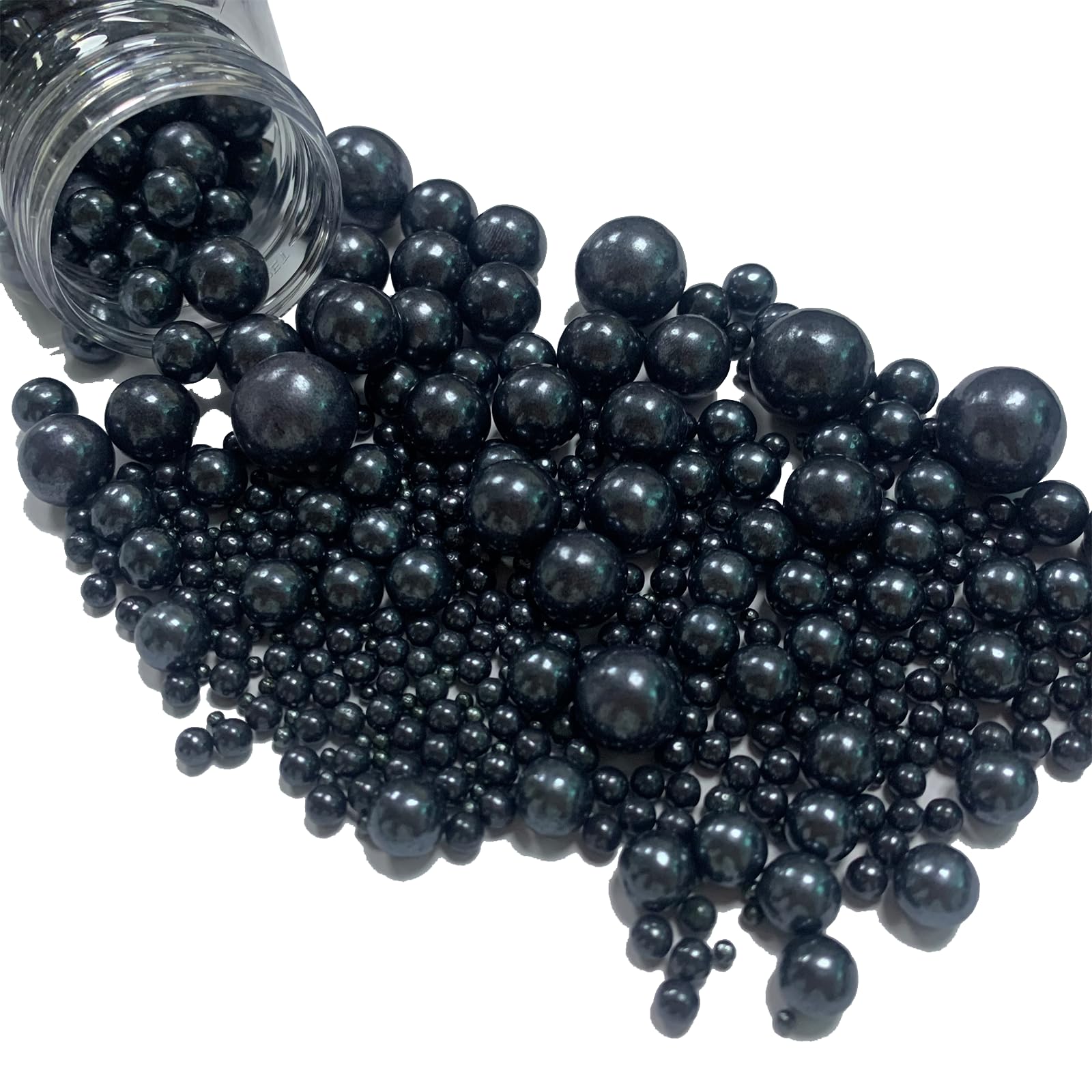 Black Sprinkles Edible Sugar Pearls For Cakes Baking Candy Pearl Halloween Christmas Birthday Cupcake Sprinkles And Decorations
