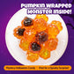 COKOC Halloween Candy Gummies, Mixed Fruit Flavored, Pumpkin & Ghost Shapes, Individually Wrapped, 2.12oz Bag, 14.4 x 8.2 x 14.
