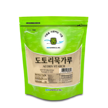 Rom America Top-High Standardcorn Starch Powder Flour For Korean Acorn Jelly  Baking  Desserts  Bread | Gluten Free  Wheat Free ?????? - 1 Pound (Pack Of 1)