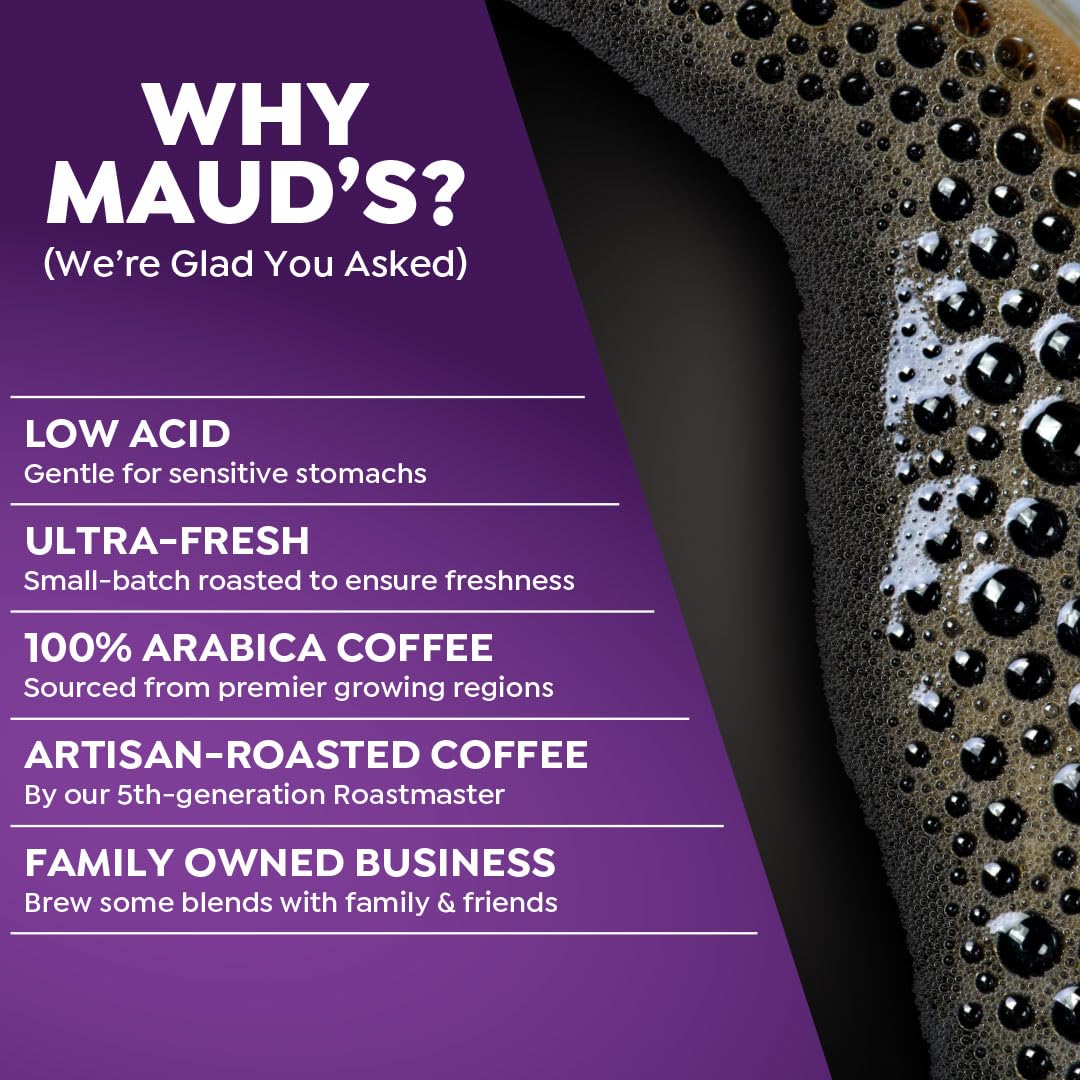 Maud'S Half Caff Coffee Pods Variety Pack, 48 Ct | 6 Assorted Coffee Flavors | 100% Arabica Roasted Coffee | Solar Energy Produc