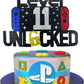ximoogoooz Video Game Cake Topper for 11th Birthday, Neon/Iridescent, Paper, Kids Party Decoration