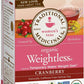 Traditional Medicinals Organic Weightless Cranberry Women'S Tea, 16 Tea Bags (Pack Of 6)
