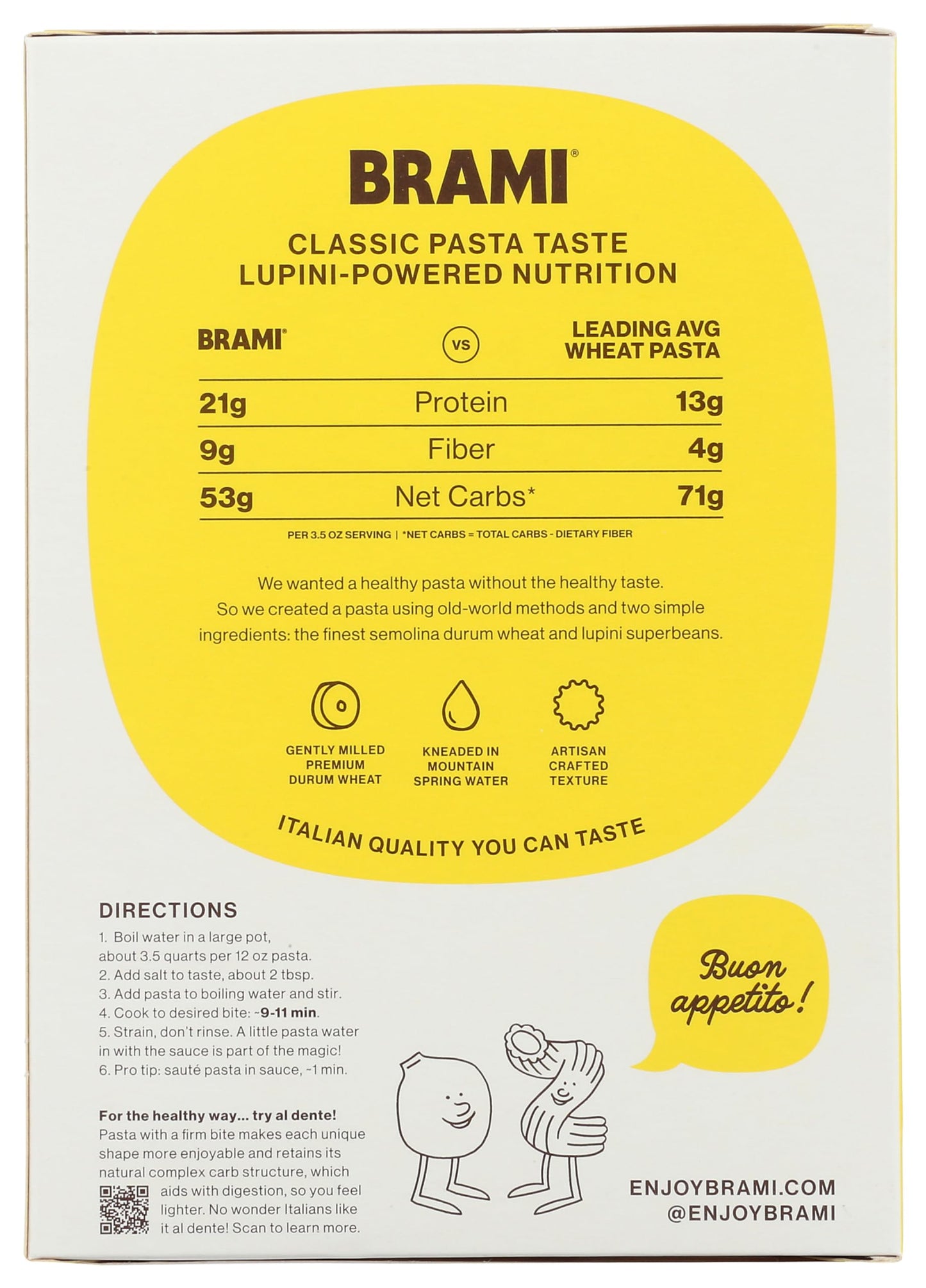 Brami - Pasta Semo Lupini Crispy Mac - Case Of 8-12 Ounces