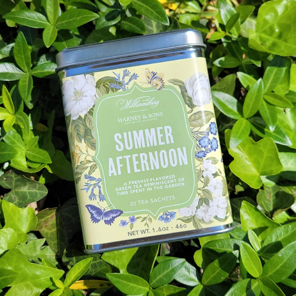 Harney & Sons Summer Afternoon Colonial Williamsburg Blend | Green Tea with Floral and Fruit Flavors