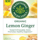 Traditional Medicinals Organic Lemon Ginger Tea, 16 Count (Pack Of 3) - Total 48 Tea Bags