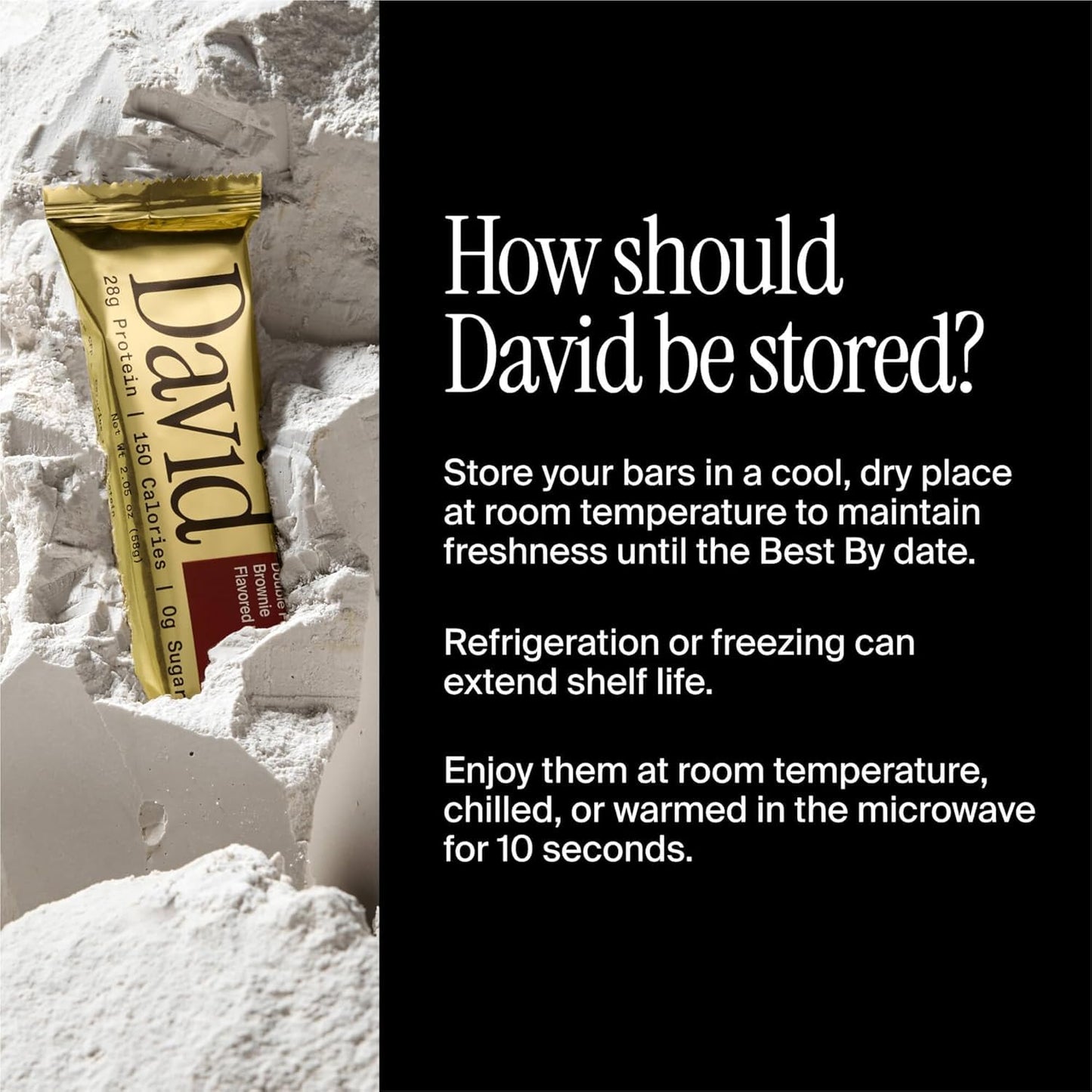 David Protein Bar  Cinnamon Roll  24 Protein Bars | 28g of Protein | 150 Calories | 0g of Sugar - High Protein  Low Carb  Gluten Free Protein Bar  Pack of 24