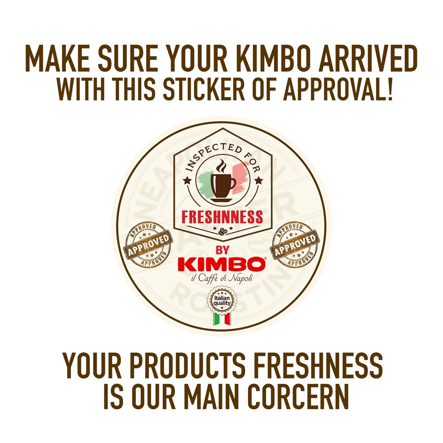 Kimbo Espresso Napoletano - Ground Coffee - Blended and Roasted in Italy - Dark Roast with a Well Balanced and Persistent Napoli