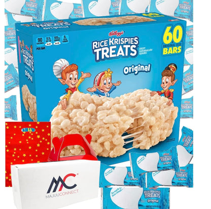 Rice Crispies Treats Snack Size Variety |60 Count |Individually Wrapped Marshmallow Breakfast Cereal Bars, Original, For School 