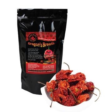 Magic Plant Dragons Breath Pepper Whole Pods - Intensely Hot Dried Red Chiles, 4 oz, No Additives