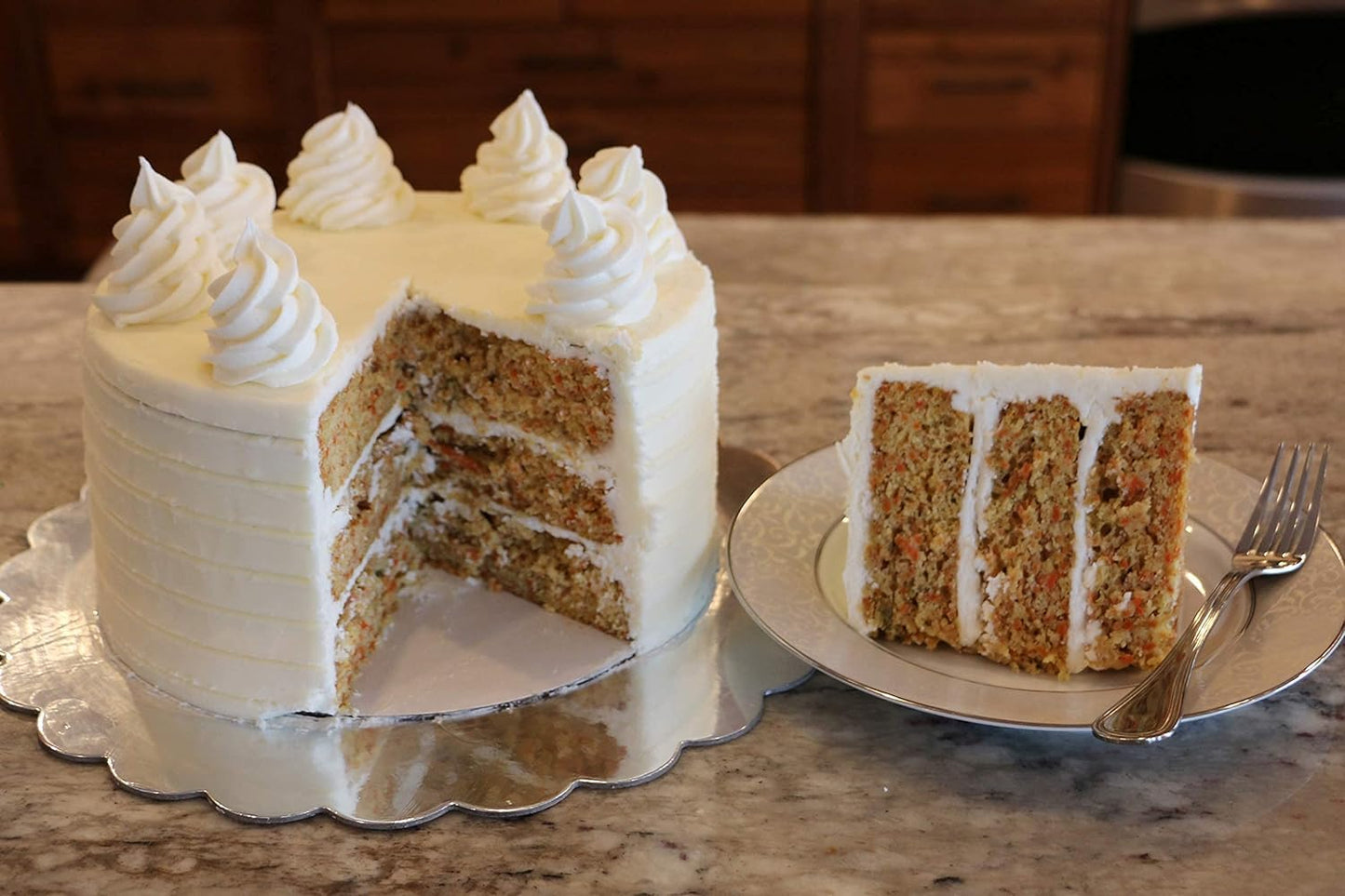 Moms Place Gluten-Free Carrot Cake Mix - Moist  Spiced  and Dairy-Free - Allergen-Friendly  Non-GMO  Easy to Prepare 15.3 Oz