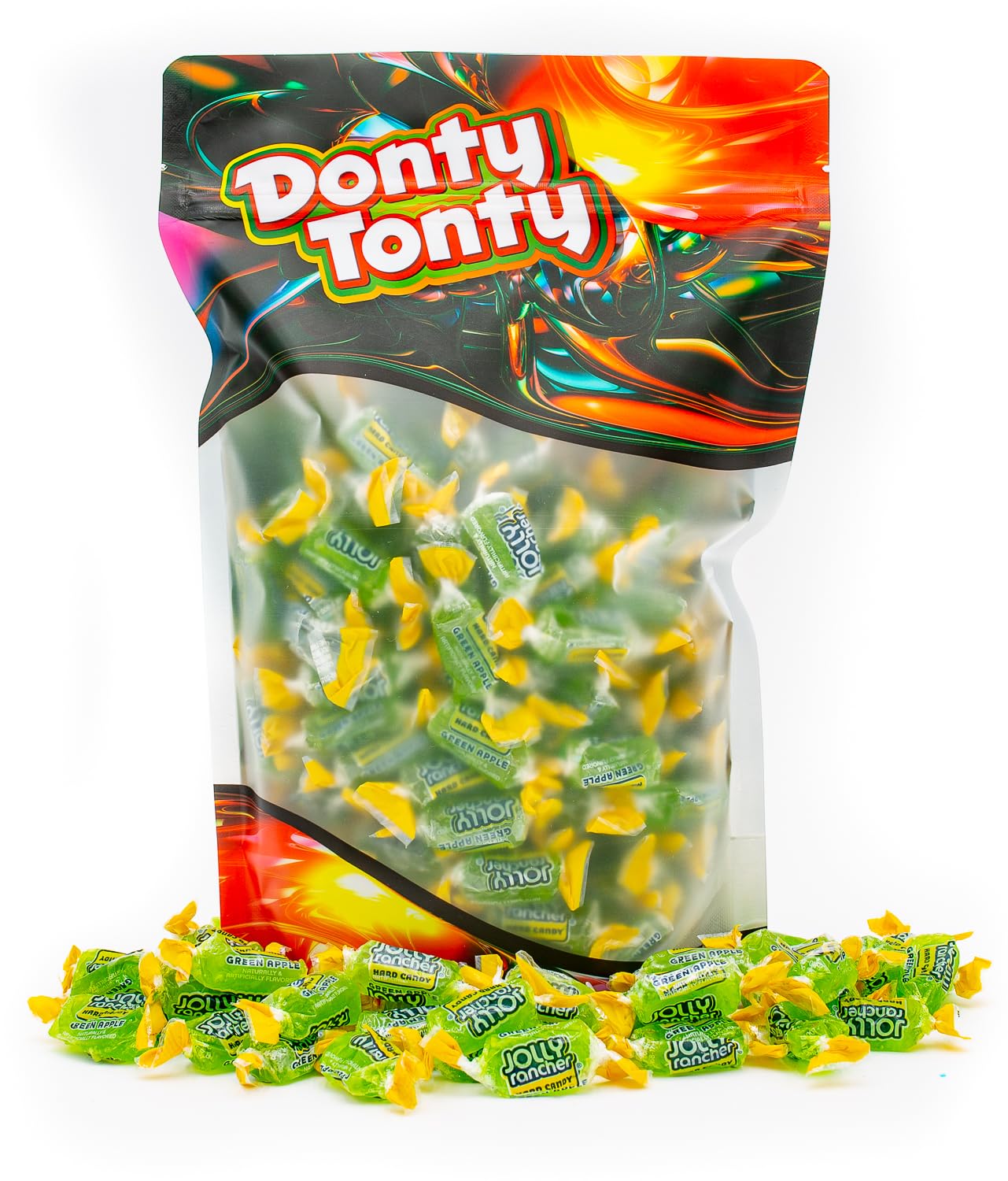 JOLLY RANCHER Hard Candy GREEN APPLE Original Flavor 1 lb - Bulk Bag  Individually Wrapped (74 Pieces)