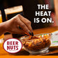 malt-inspired NUTS Hot Bar Mix - Spicy Sesame Sticks, Original Peanuts, Pretzel Balls, Nacho Corn Sticks, 12 oz Resealable Jar