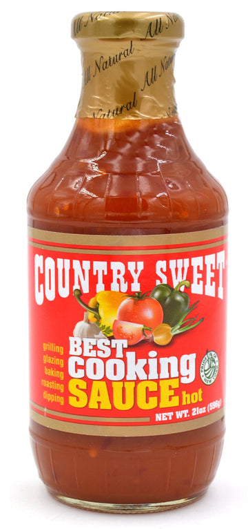 Country Sweet Sauce - Premium Cooking and Finishing Sauce, Hot, 21 oz, 1.31 lb