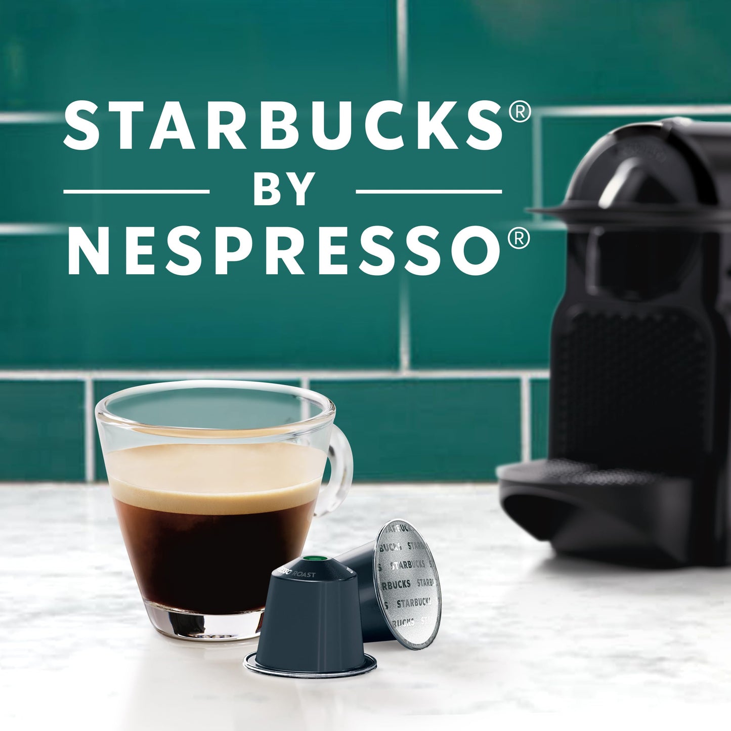 Starbucks By Nespresso Original Line, Decaf Espresso, Dark Roast, 50-Count Espresso Pods