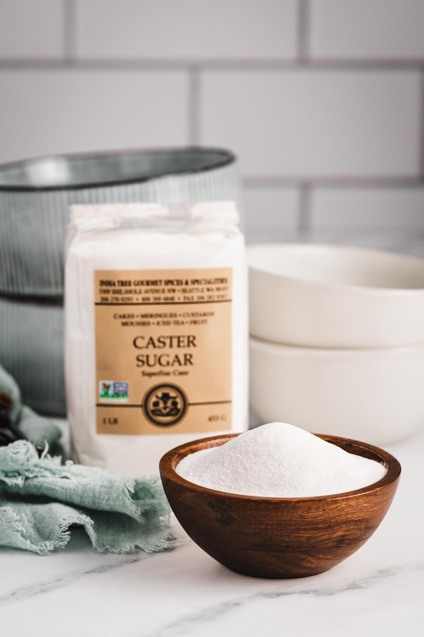 India Tree Caster Sugar, 1 lb (Pack of 4) - Fine Granulated Sugar for Baking and Cooking
