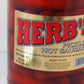 Herbs Red Hot Pickled Sausage (1 Gal. Jar) 39 Count Beef & Chicken No Pork ( From Jersey Candy Company)