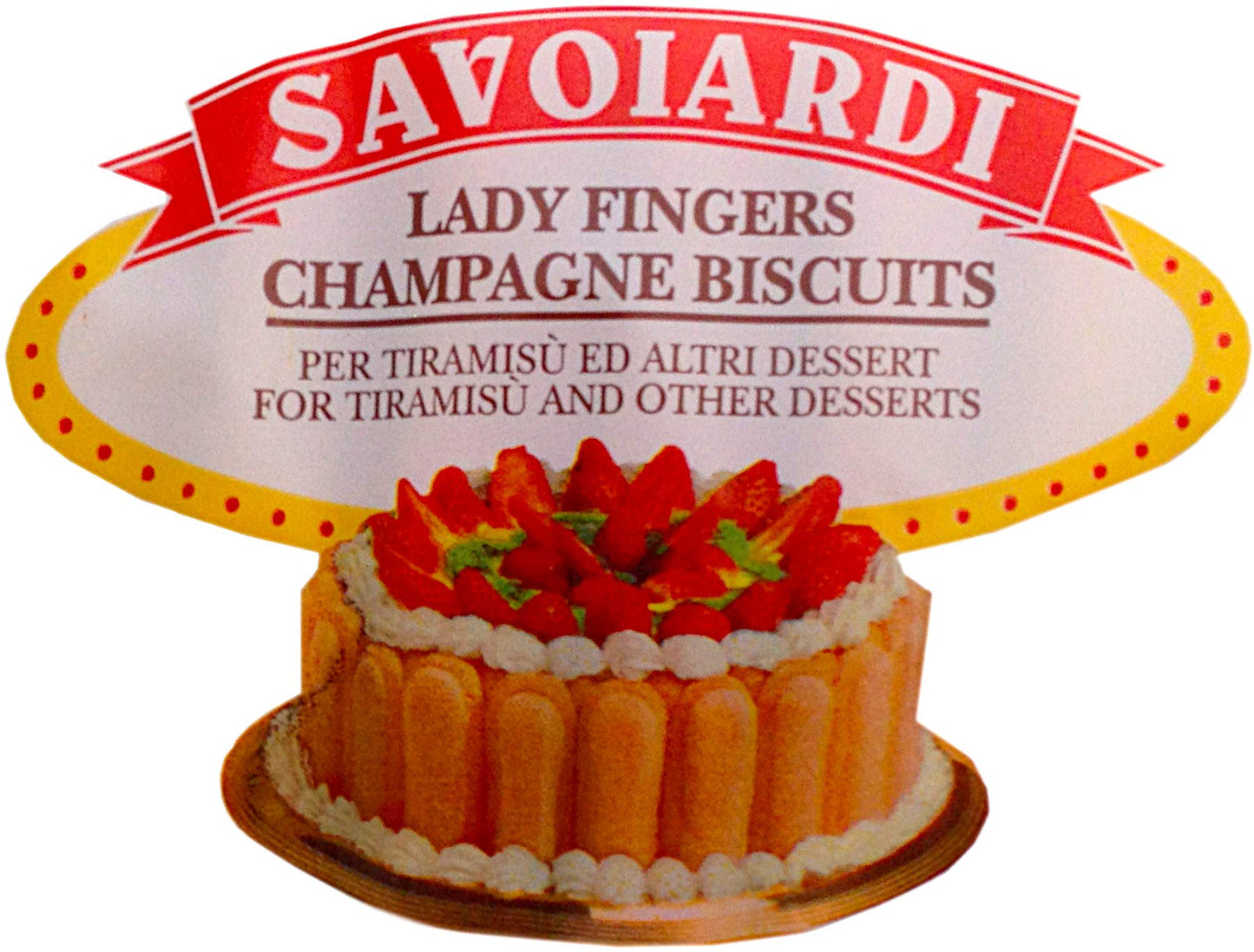 NewRang Savoiardi Lady Fingers Champagne Biscuits, 7 oz, Black
