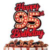 Happy 95th Birthday Cake Topper Fluorescent Flashing Night Out Hen Movie Nightclub Theme Decor Supplies Woman Man Happy Birthday