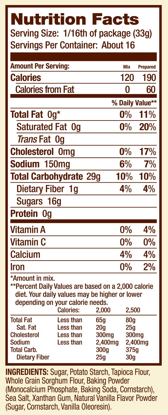 Bob's Red Mill Gluten Free Vanilla Yellow Cake Mix, 19-ounce (Pack of 4) (Package May Vary)