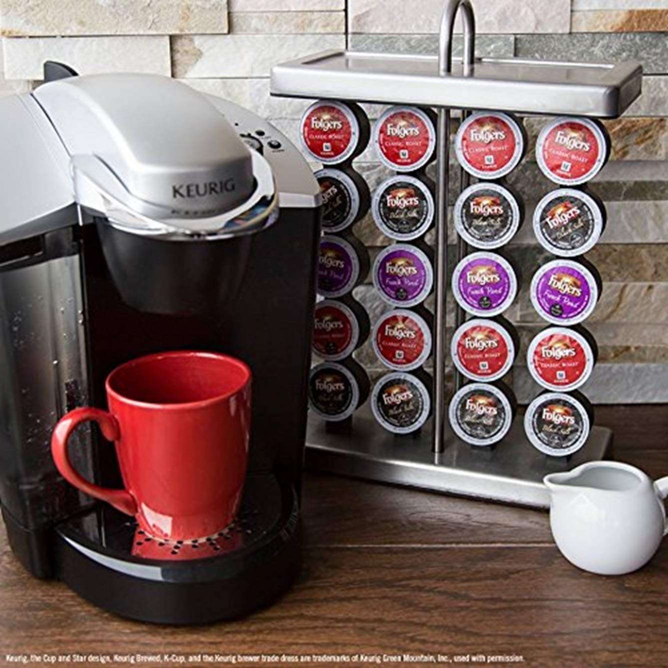Folgers Classic Roast Medium Roast Coffee, 96 Keurig K-Cup Pods