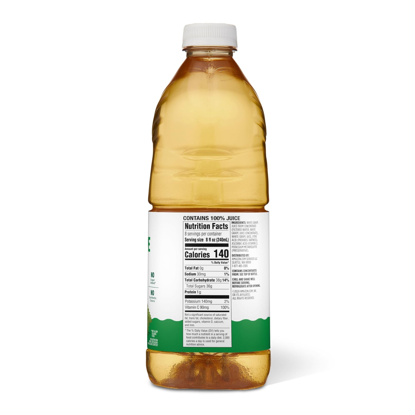 large online retailer Grocery White G  Juice, 64 Fl Oz, Bright Straw Yellow, Pack of 1