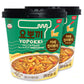 Yopokki Instant Rabokki Cup (Curry, Cup Of 2) Korean Street Food With Spicy Curry Taste Sauce Ramen Noodle Topokki Rice Cake - Q