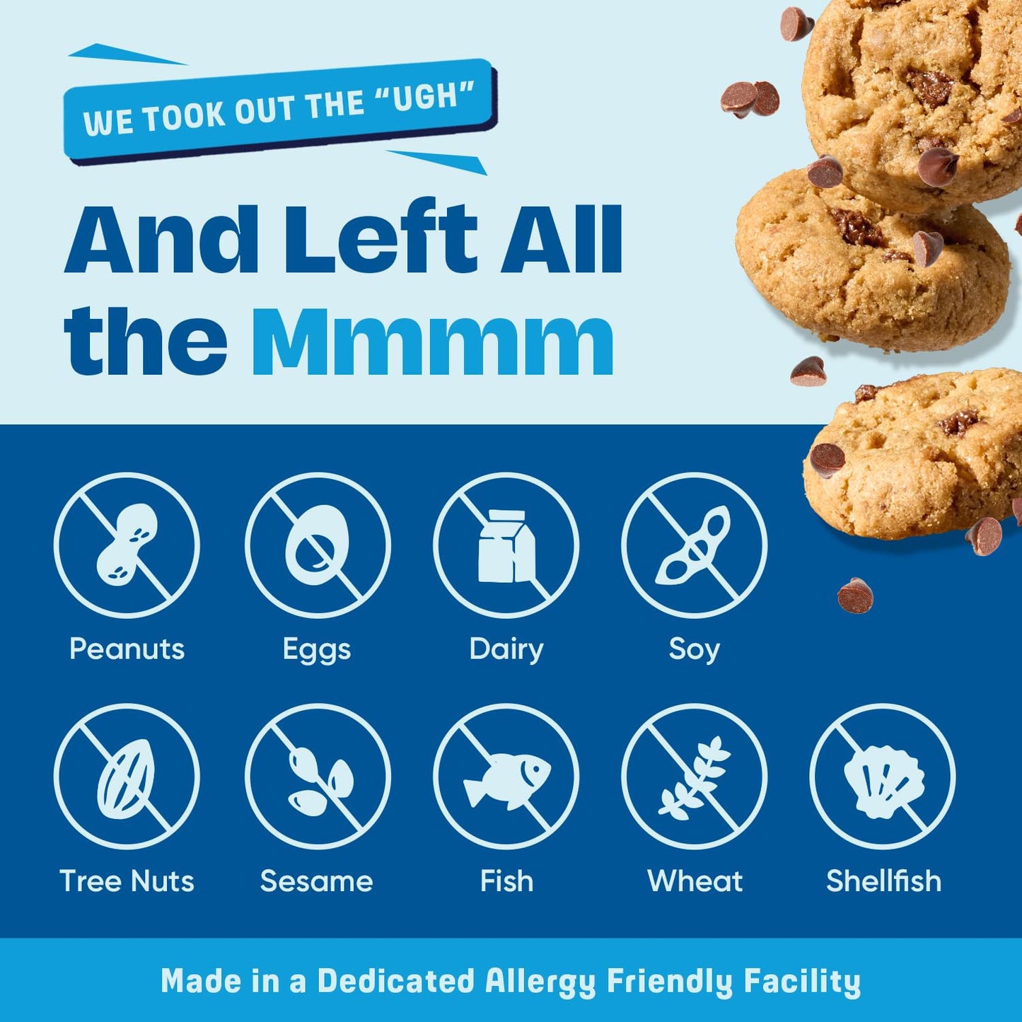 Gluten Free Partake Mini Crunchy Chocolate Chip Cookies + Bonus Bag of Classic Grahams - Vegan - Free From the Top 9 Allergens I