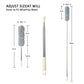 Microfiber Duster With Extension Pole,Washable Bendable Head Ceiling Fan Duster,15-100 Inch Wet Or Dry Dust Collect Telescoping