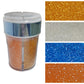 EPHVODI Sanding Sugar Edible Orange Blue Gold and White Sprinkles Coarse Sugar Crystals for Cake Decorating, Cupcakes Toppers, B