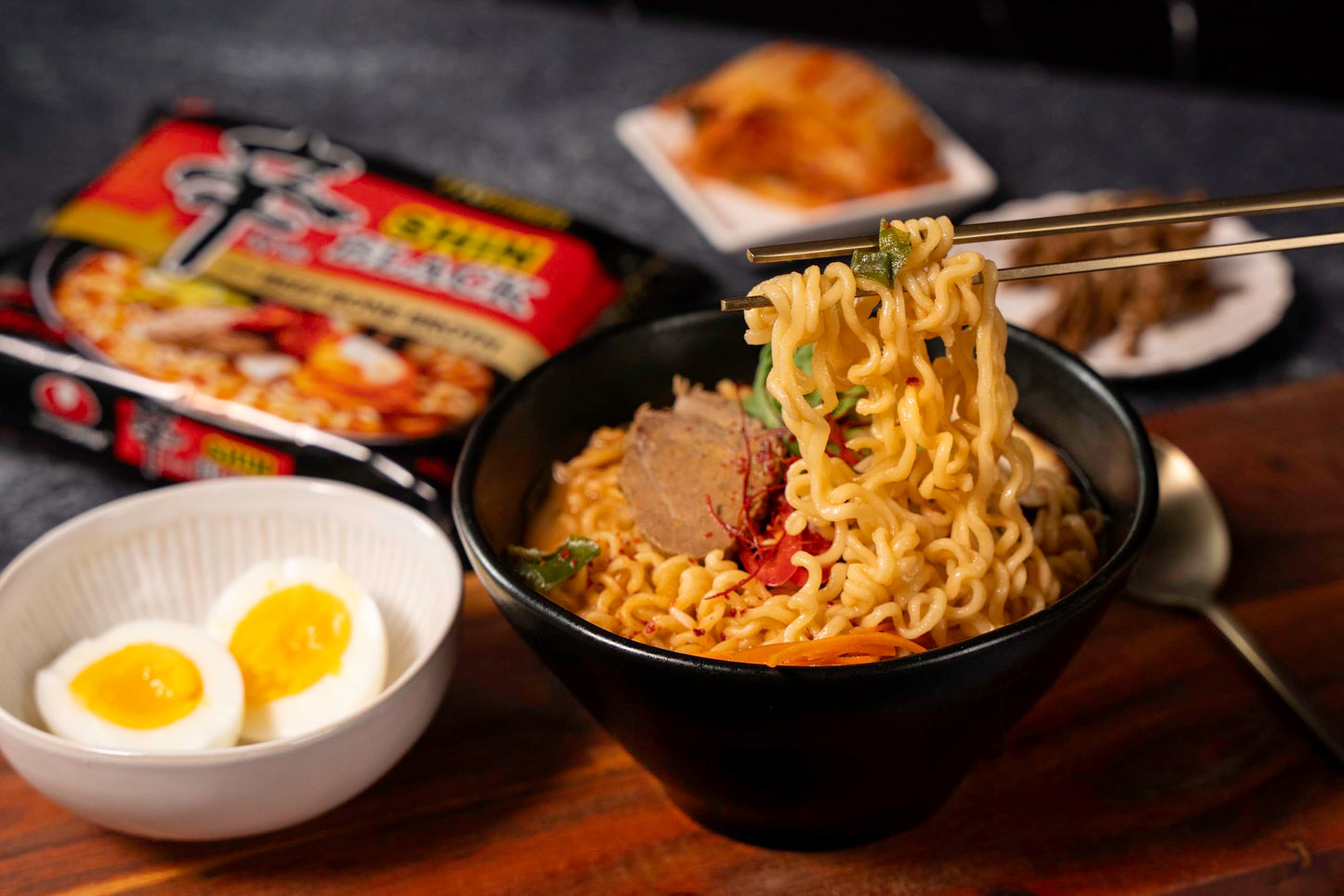 Nongshim Ramen Noodles  Gourmet Instant Ramen  enhanced Microwavable Noodle Soup  Shin Black  4.58 Ounce (Pack of 16) - Packaging Graphic May Vary