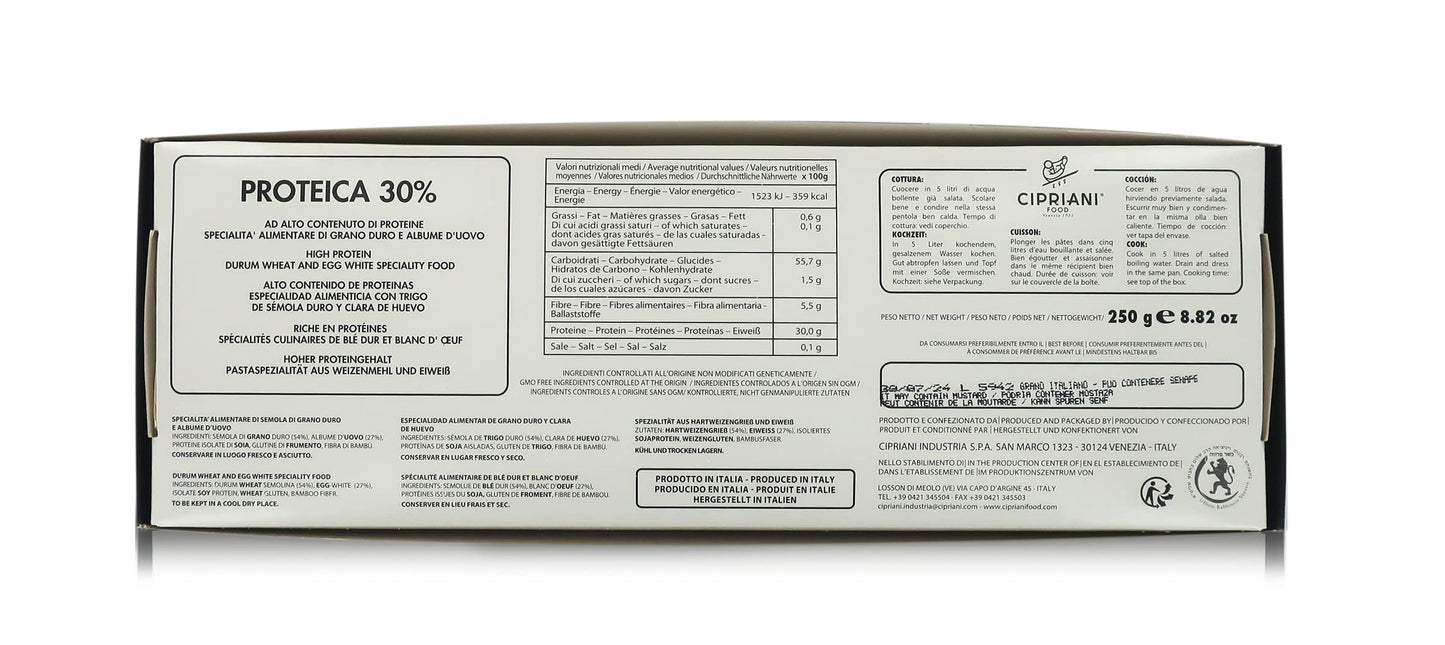 Cipriani Tagliolini Egg Pasta Noodles - High Protein, Non-GMO, Kosher - 8.82 oz (Pack of 2)