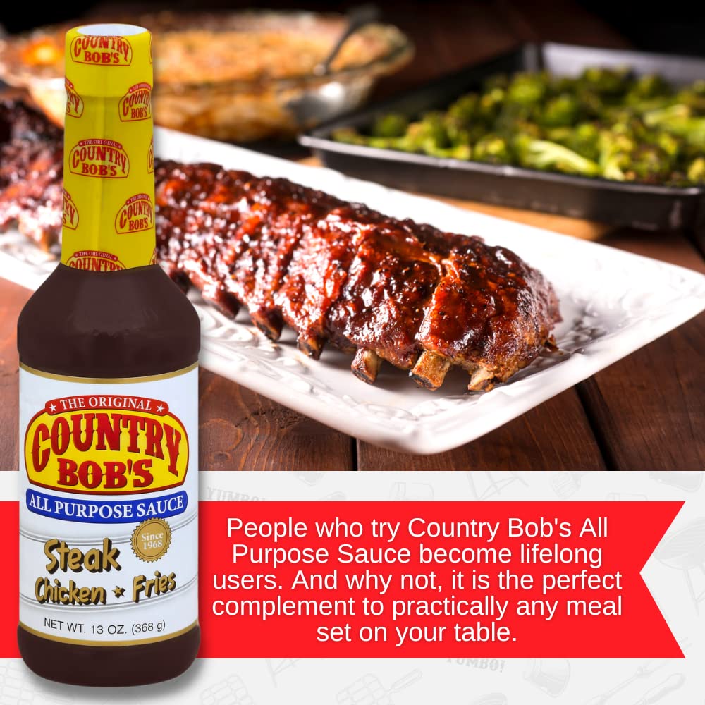 Country Bob's All Purpose Sauce, 13 Ounce (Pack of 3)