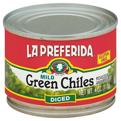 La Preferida Green Chiles - Diced - Case Of 24 - 4 Oz(D0102H5K642)