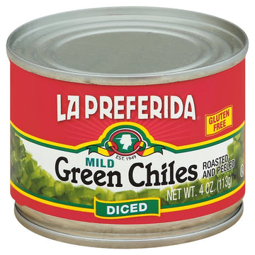 La Preferida Green Chiles - Diced - Case Of 24 - 4 Oz(D0102H5K642)
