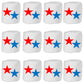 Candy With A Twist - Patriotic Stars - Individually Wrapped 2 inch Round Jumbo Marshmallows - Vanilla - Perfect for Hot Chocolat