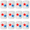 Candy With A Twist - Patriotic Stars - Individually Wrapped 2 inch Round Jumbo Marshmallows - Vanilla - Perfect for Hot Chocolat