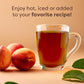 Waka Instant Black Tea Mix, Peach Flavored - 100% Tea Leaves, No Additives, Unsweetened Tea Powder In Bulk Pouch - Easy Quick Ho