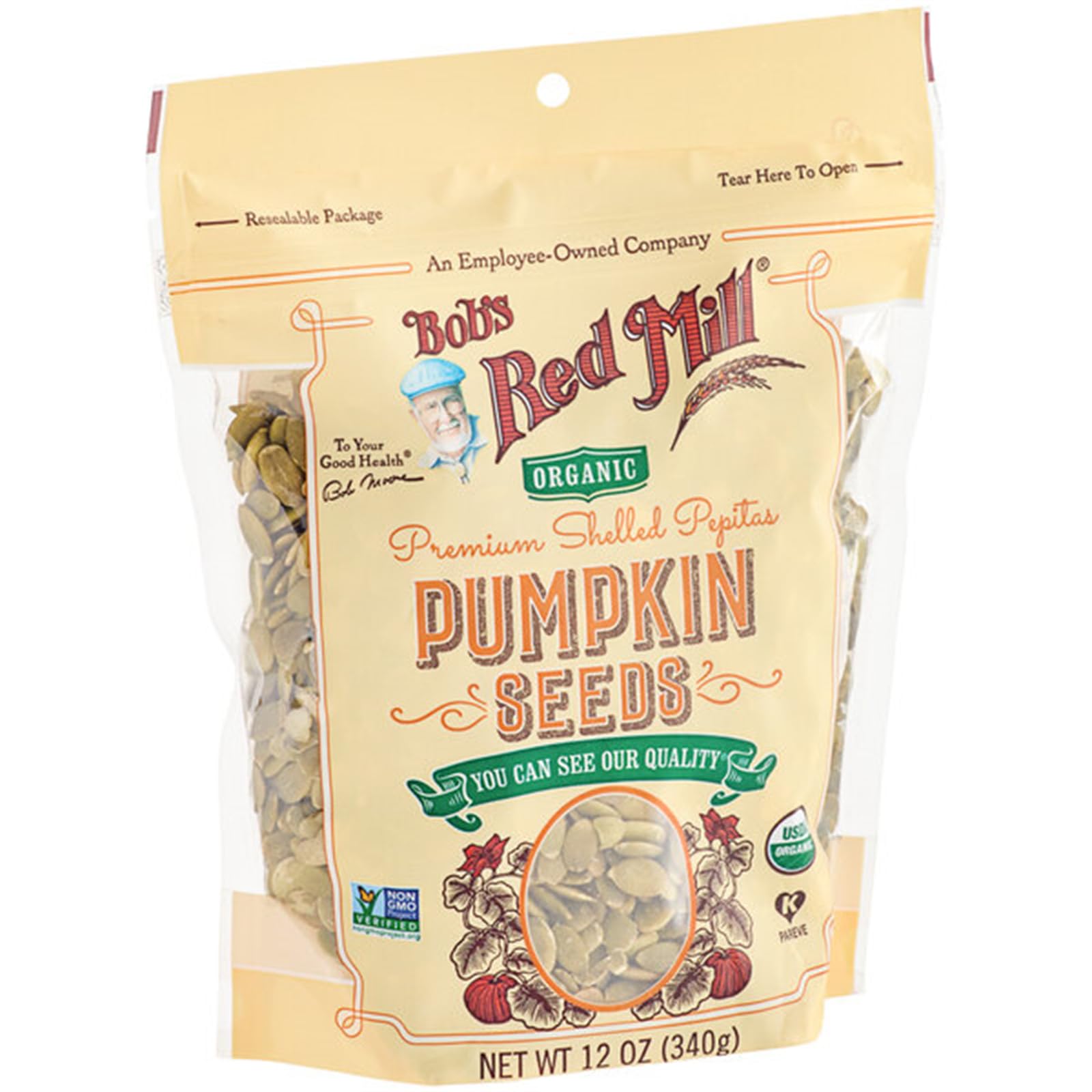 Organic Raw Pumpkin Seeds 12 oz. WS-999101304-NPF