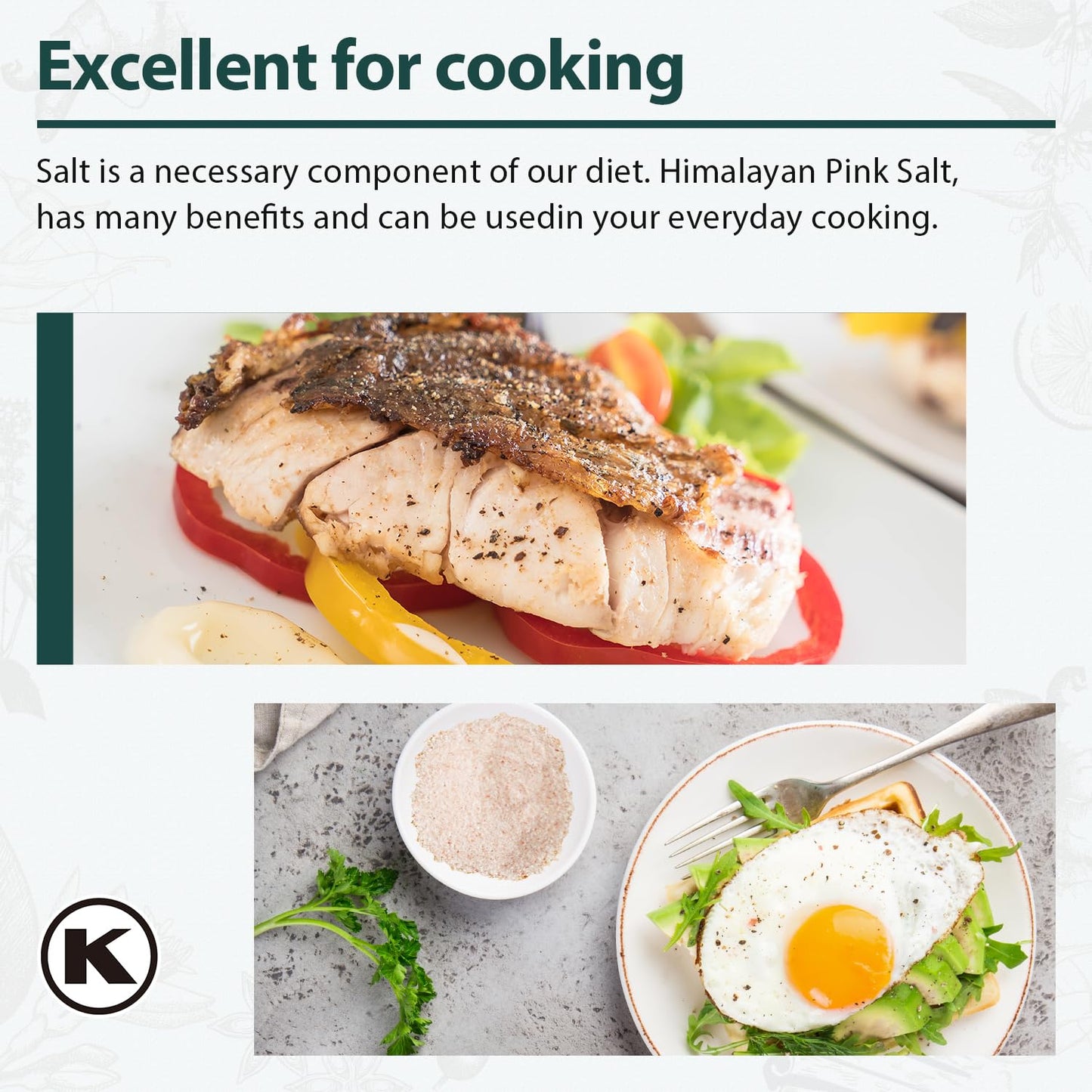 Soeos Himalayan Pink Salt, Fine Grain, 80oz (5 Pound), Non-GMO Himalayan Salt, Kosher Salt, Pink Himalayan Sea Salt Fine