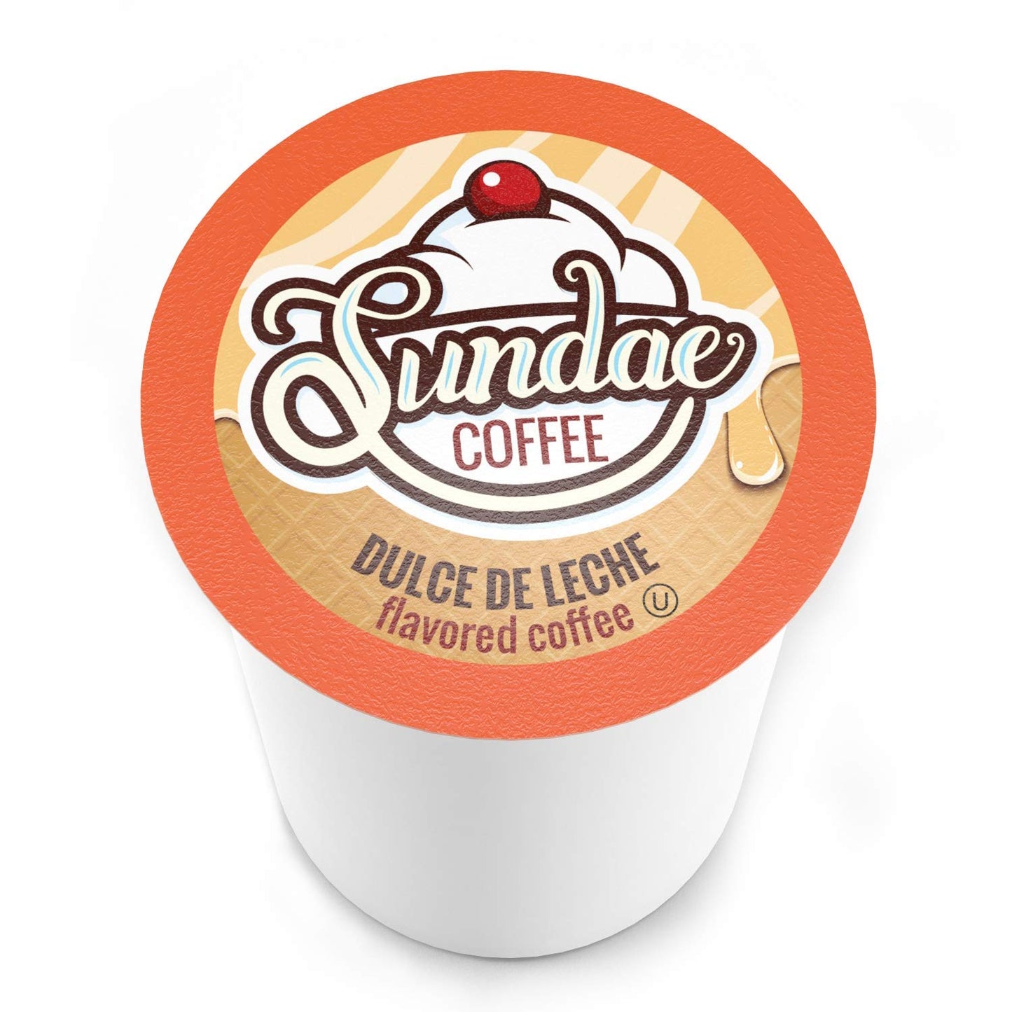 Sundae Ice Cream Flavored Coffee Pods, Compatible With 2.0 Keurig K-Cup Brewer, (Dulce De Leche) 48 Count