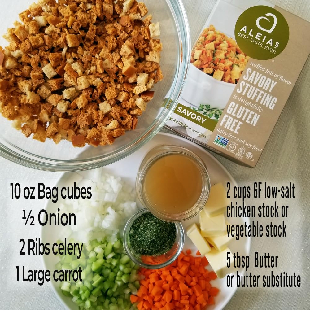 Aleia'S, Savory Stuffing Mix; Gluten Free, Pack of 6, Size - 10 OZ, Quantity - 1 Case