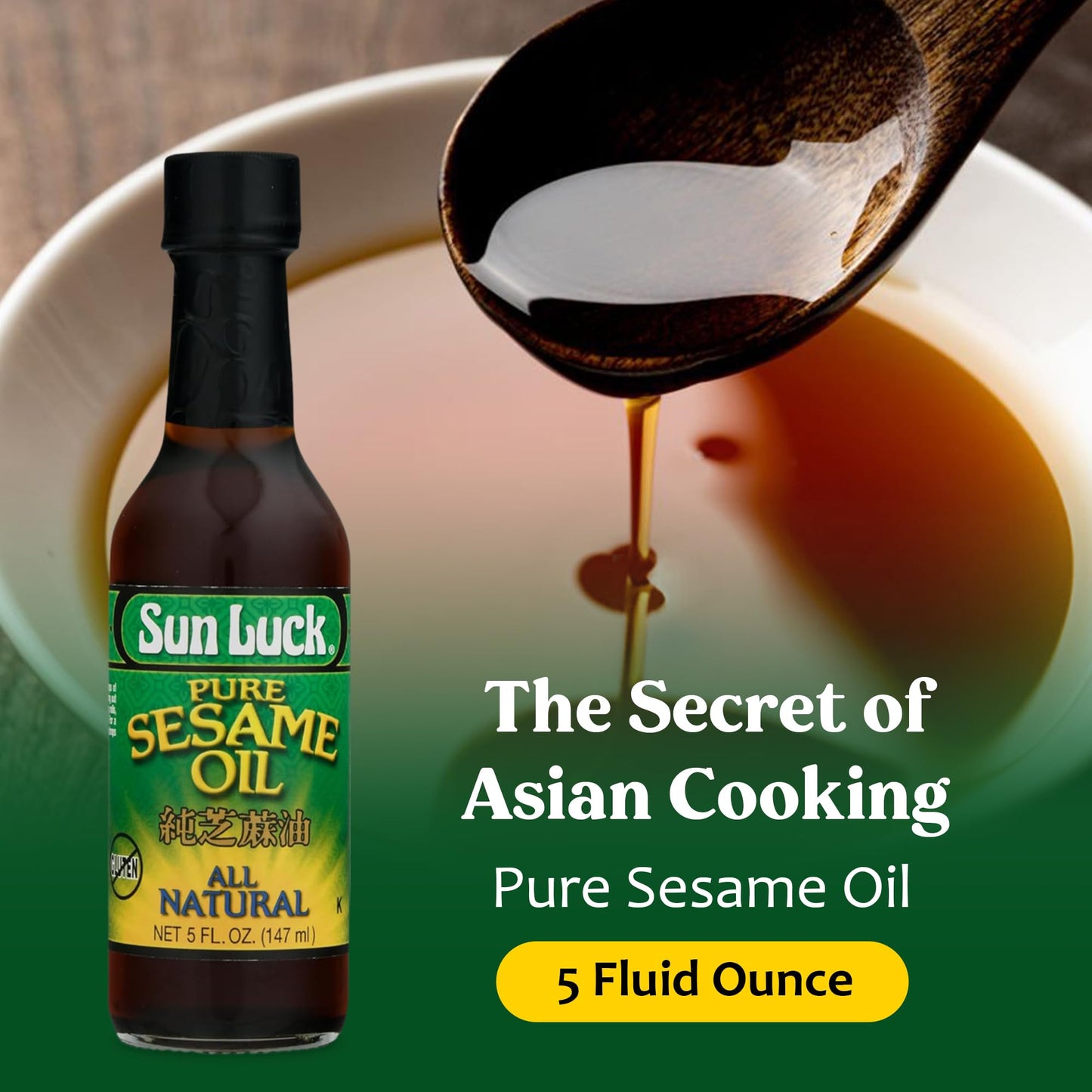 Sun Luck, Pure Sesame Oil, 5 oz