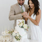 Rinlong 3Pcs Pre-Made Cake Toppers Flowers Cake Decorations Wedding Cake Decorating Flowers Decor Christening Birthday Baptism B