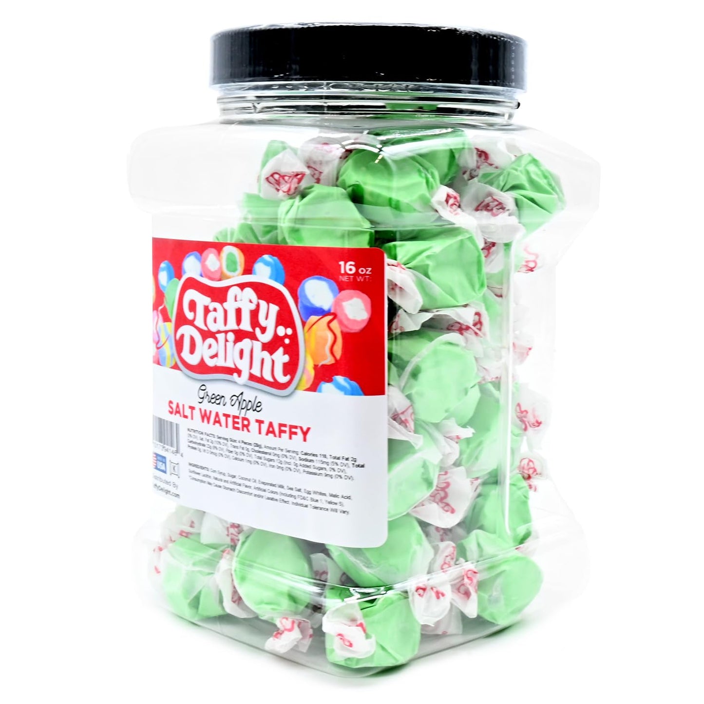 Taffy Delight Salt Water Taffy (16Oz, Green Apple)